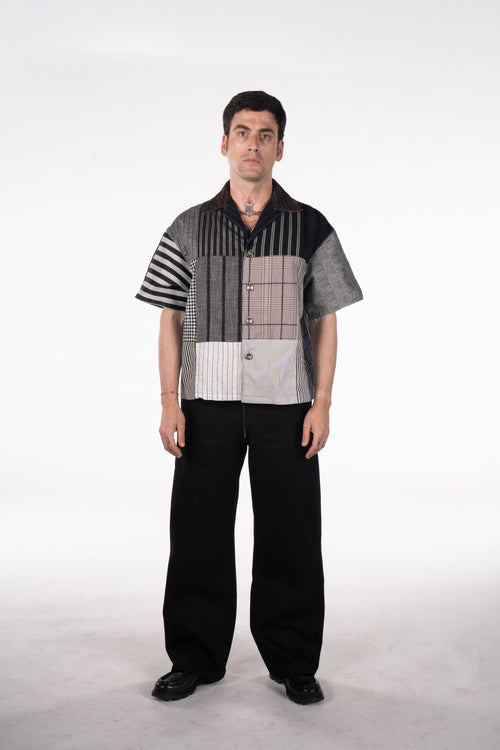 Camisa banderas manga corta