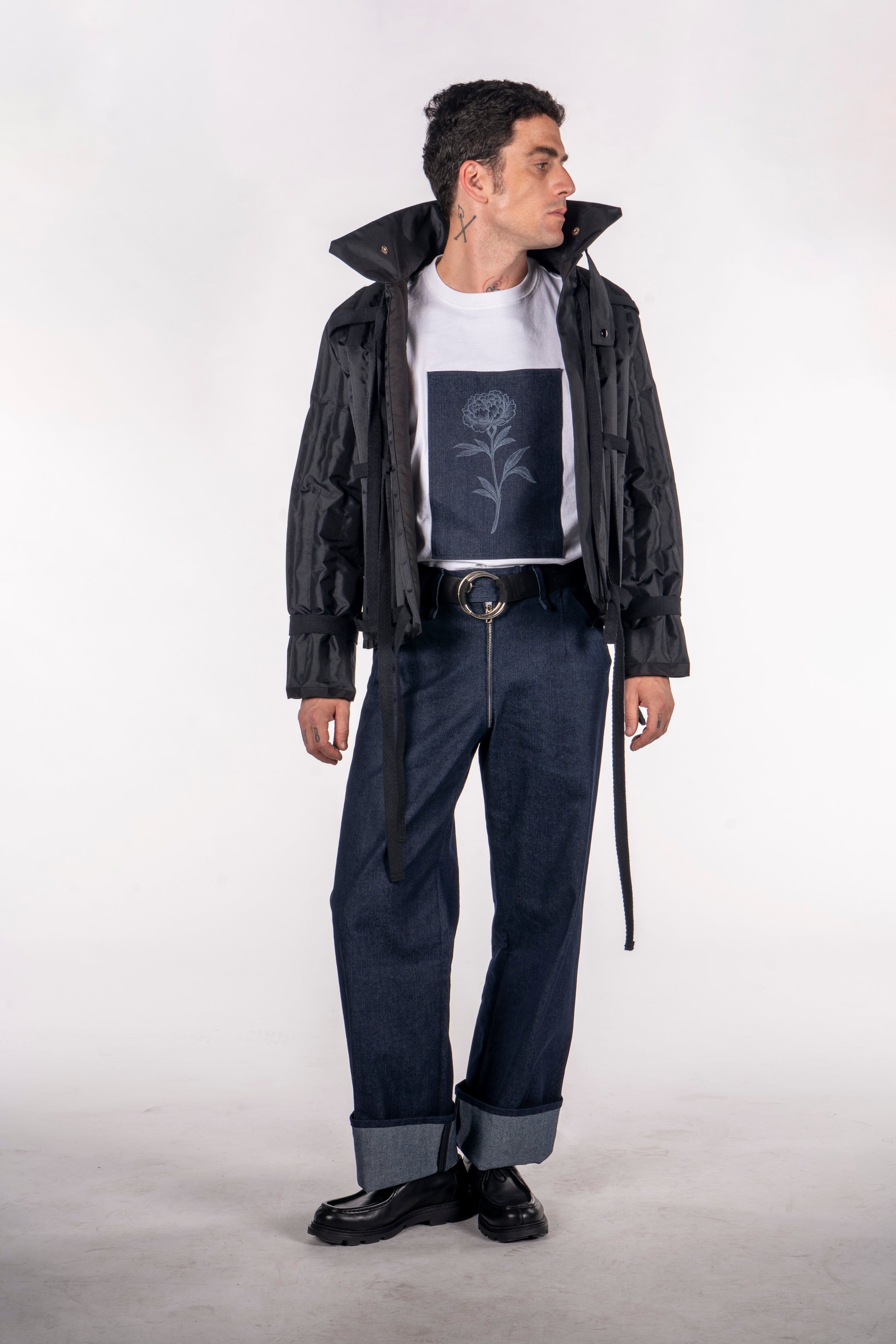 Cinturón táctico nylon negro