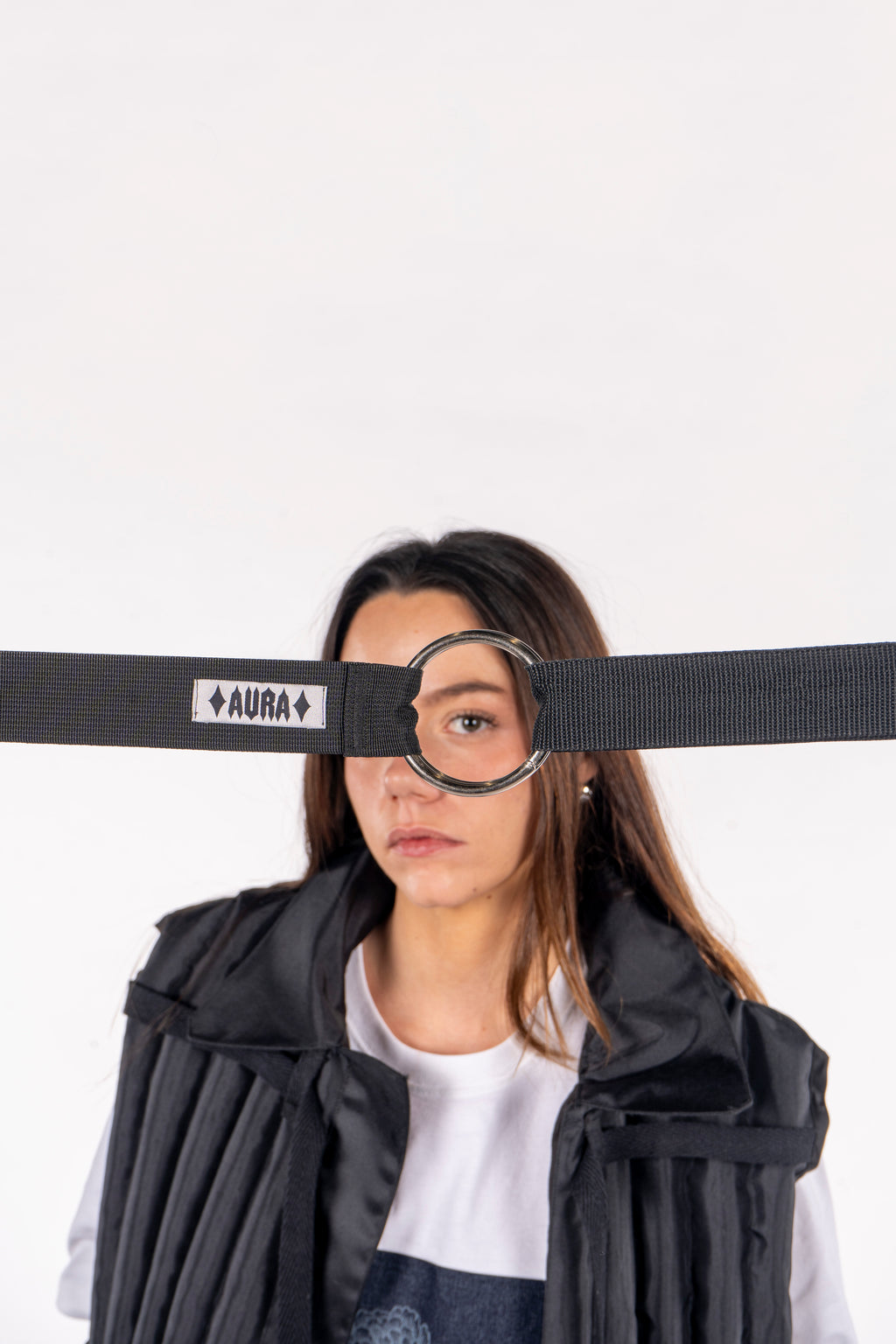 Cinturón táctico nylon negro